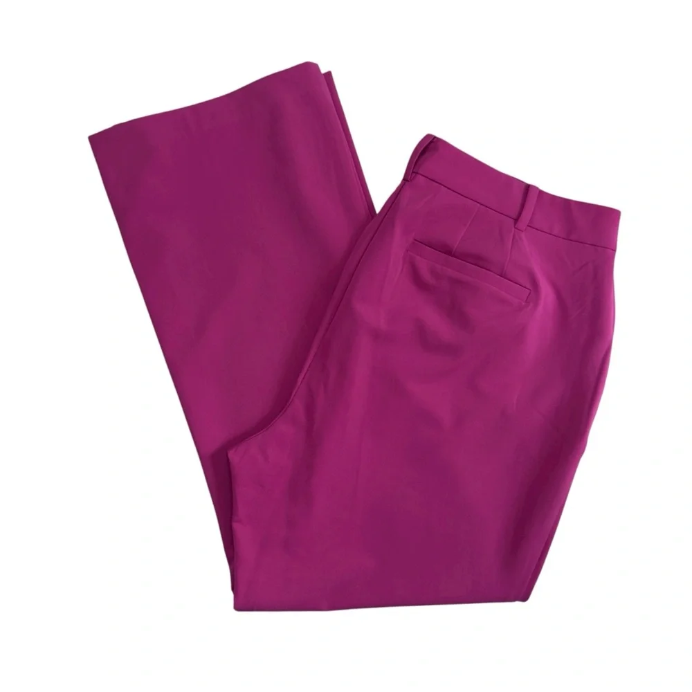 Eloquii Fuchsia Pink Wide Leg Dress Pants Women's Size 14